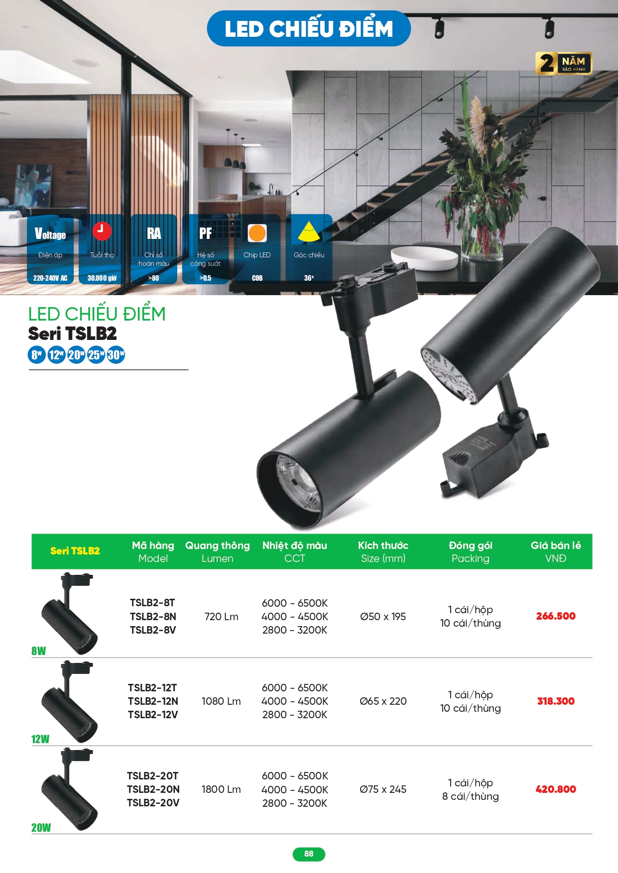 Bảng giá đèn LED MPE 2026